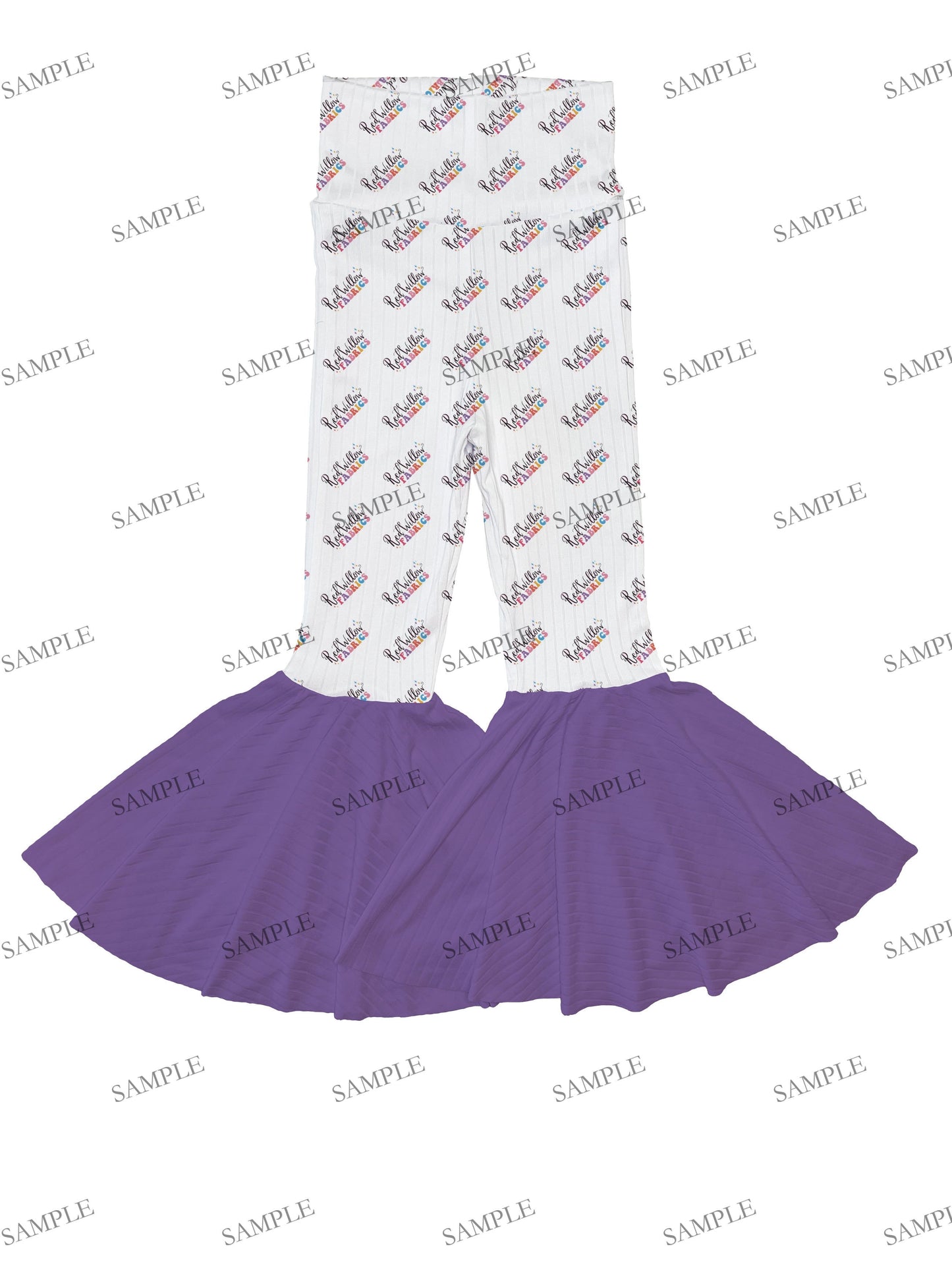 EDITABLE MockUp - Bell Bottoms - Wide Ribbed