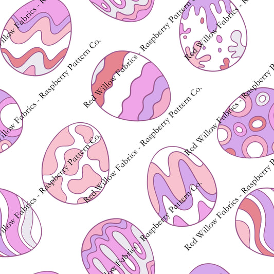 Raspberry Pattern Co - Groovy Eggs Mauve
