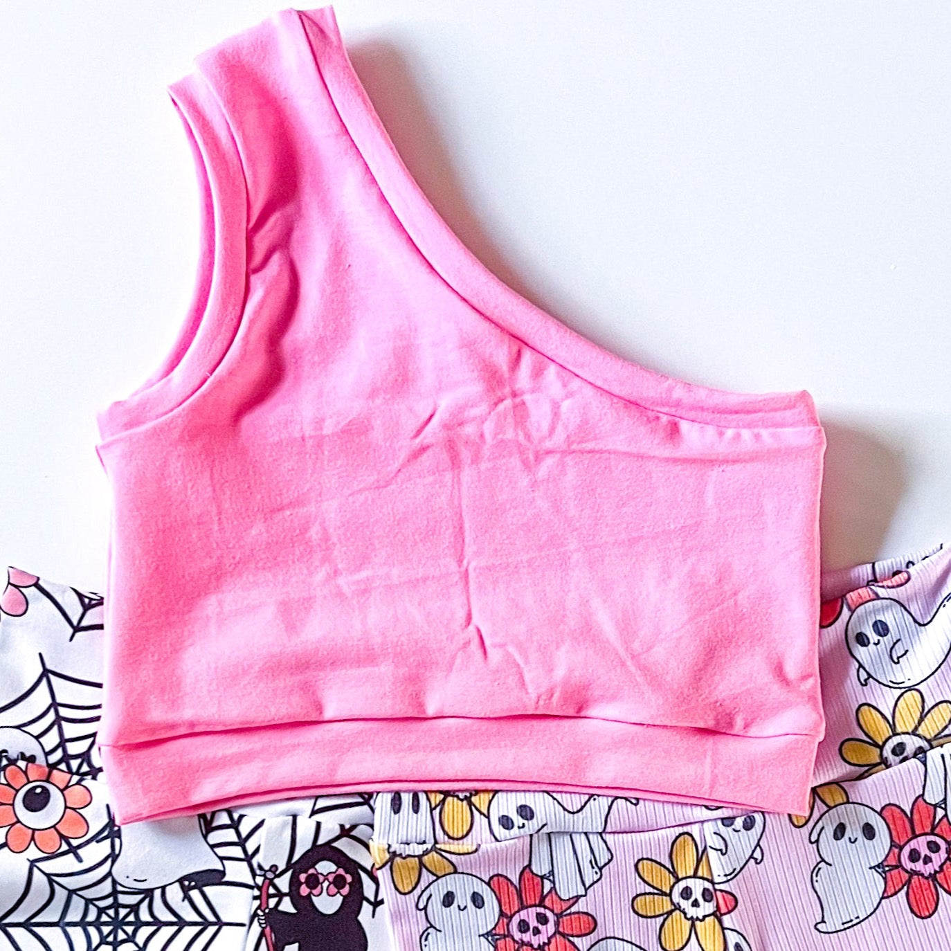 Audacity Acres - Custom One Shoulder Crop Tank