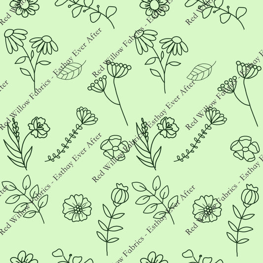 EEA - Simple Floral Green