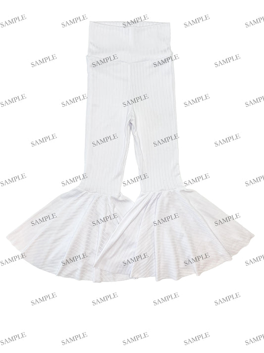 EDITABLE MockUp - Bell Bottoms W/ Leg Panels - Wide Ribbed