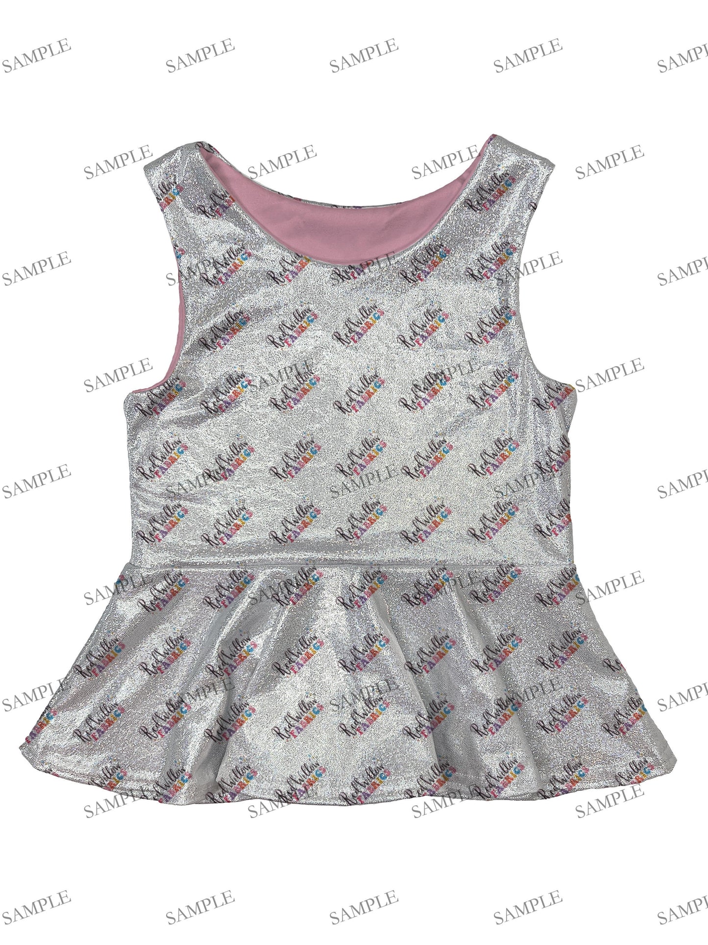 EDITABLE MockUp - Peplum Shirt/Bubble Style Tank Sleeve - Holo
