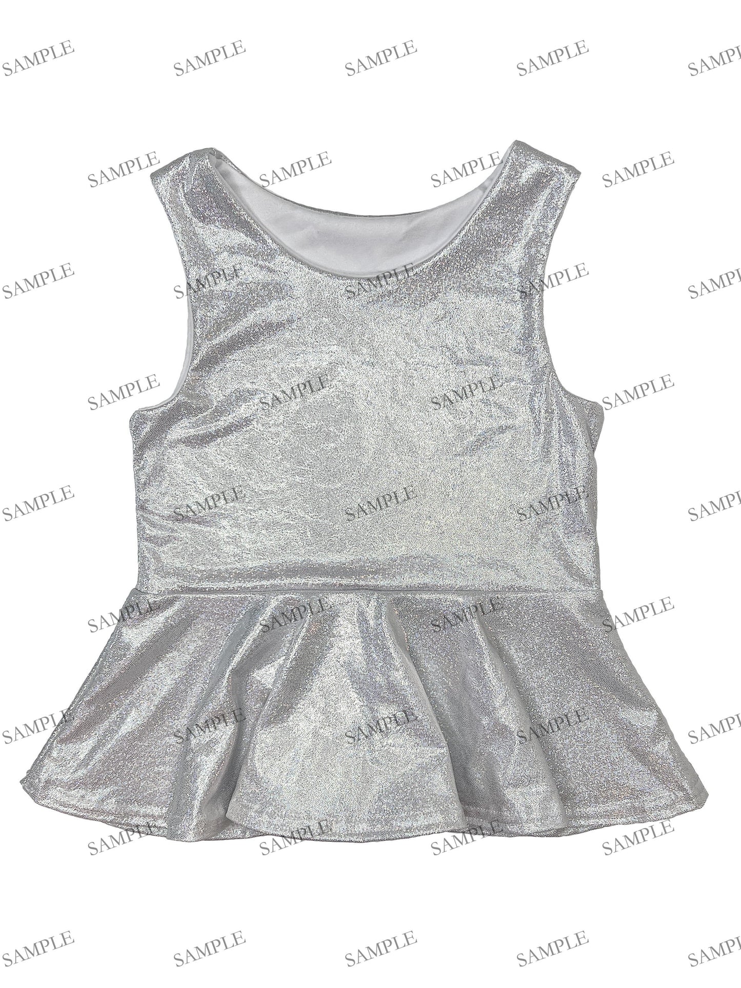 EDITABLE MockUp - Peplum Shirt/Bubble Style Tank Sleeve - Holo