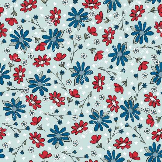 Brittany Frost - Dainty Patriotic Flowers