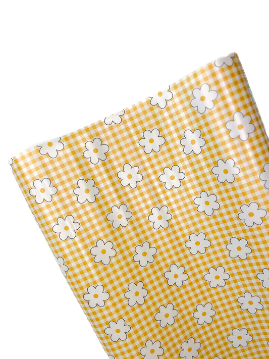 RTS - Audacity Acres - Universal Mats - Yellow Floral Plaid