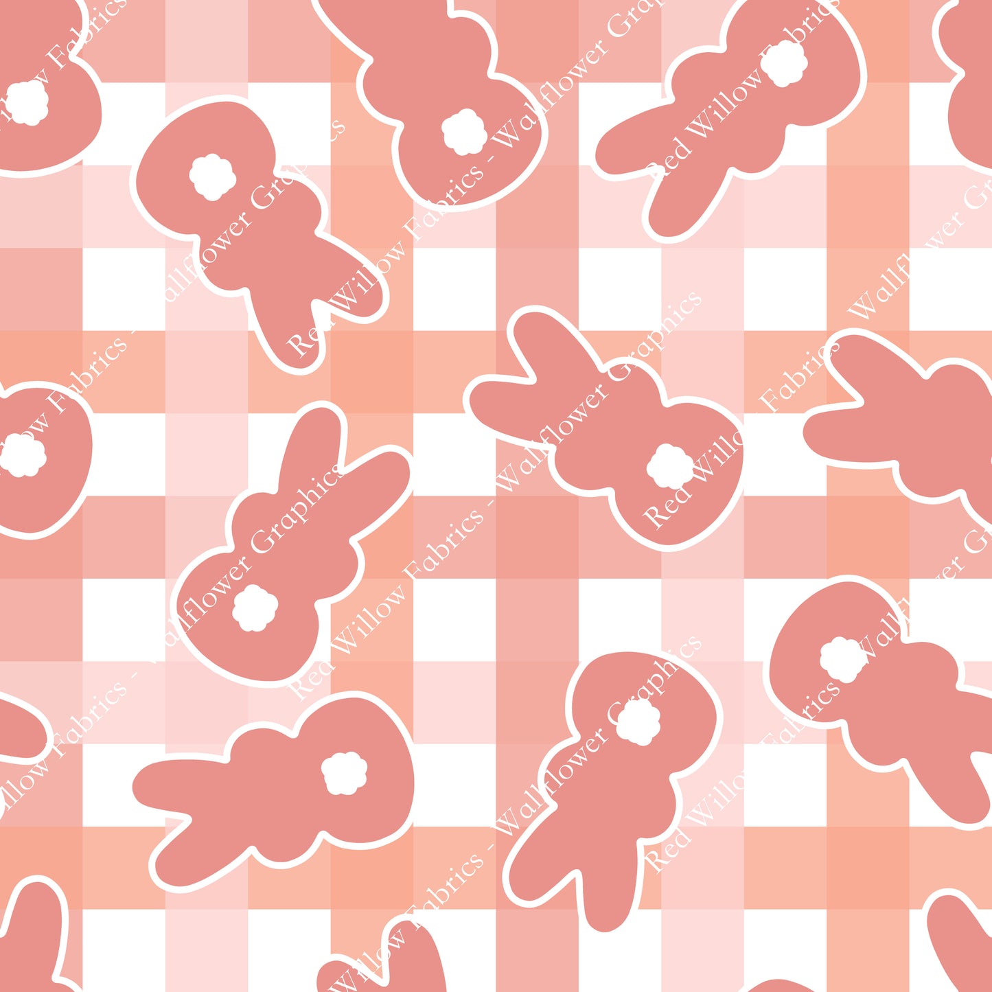 Wallflower Graphics - Peachy Bunnies