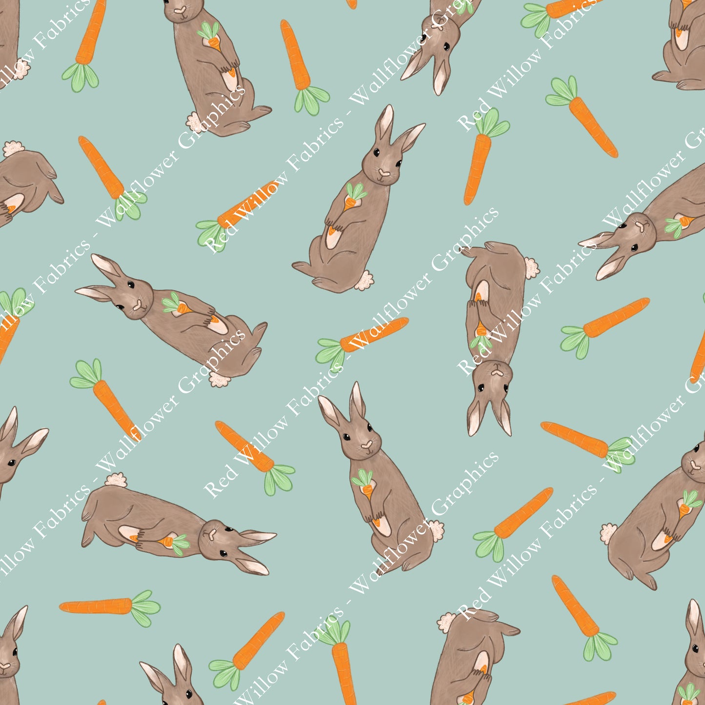 Wallflower Graphics - Sketchy Bunnies & Carrots