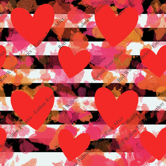 EEA - Watercolor Hearts & Stripes