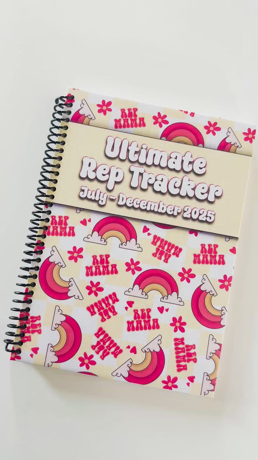RTS - Audacity Acres - A5 Hardback Notebook - Rep Tracker July-Dec 2025